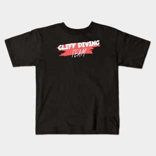 Cliff diving team Kids T-Shirt